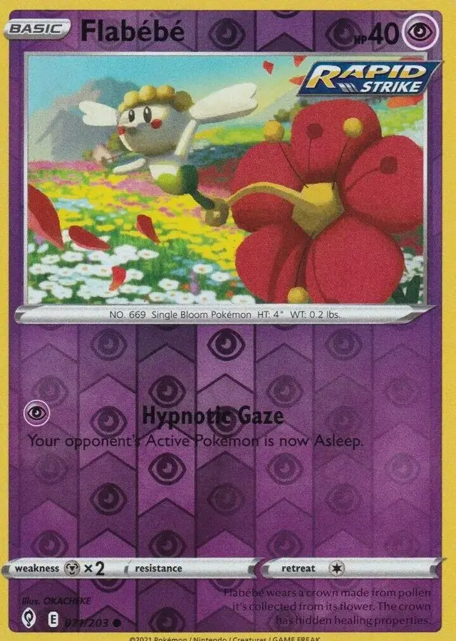 Flabebe [Reverse Holo] - Pokemon Evolving Skies #71