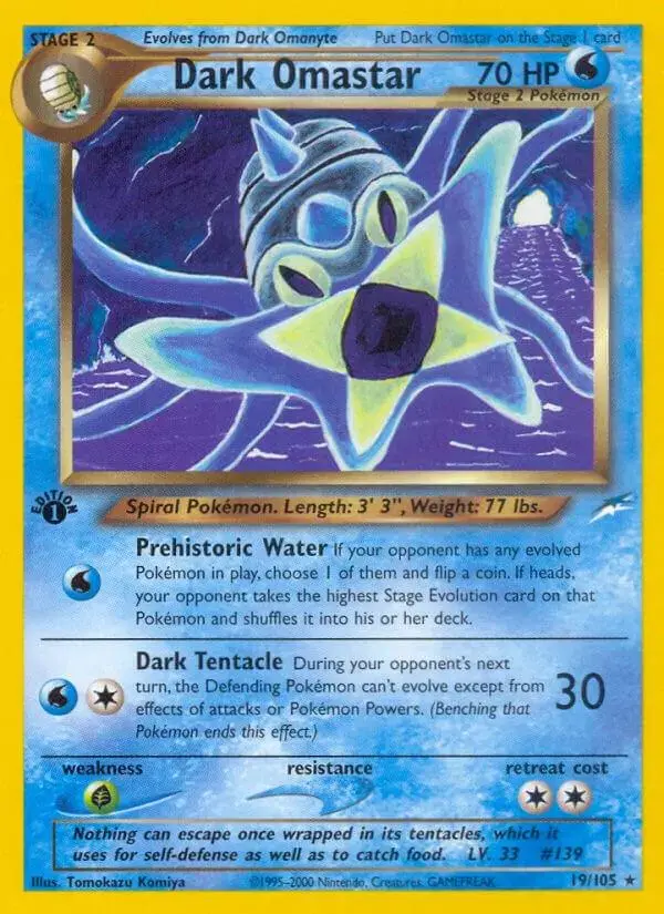 Dark Omastar [1st Edition] - Pokemon Neo Destiny #19