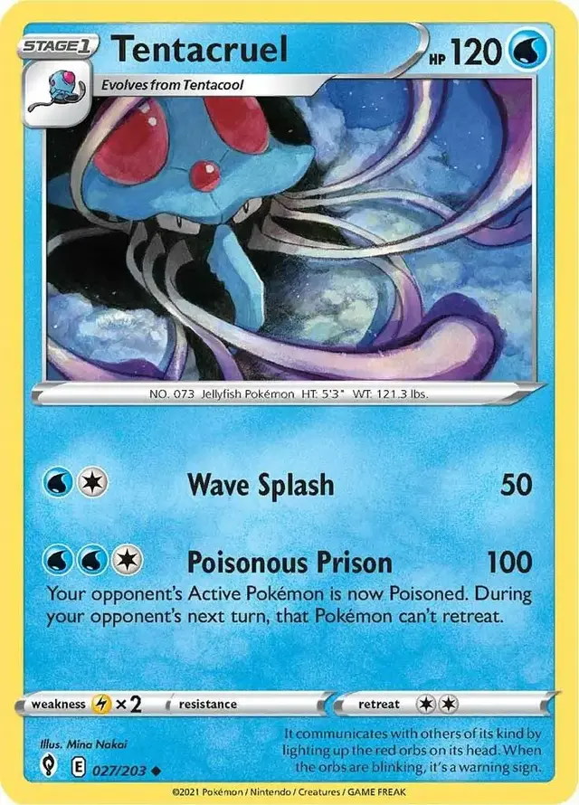 Tentacruel - Pokemon Evolving Skies #27