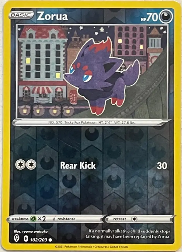 Zorua [Reverse Holo] - Pokemon Evolving Skies #102