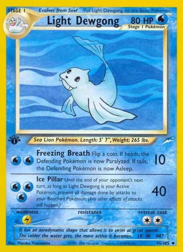 Light Dewgong [1st Edition] - Pokemon Neo Destiny #45