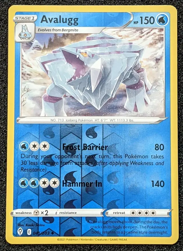 Avalugg [Reverse Holo] - Pokemon Evolving Skies #45
