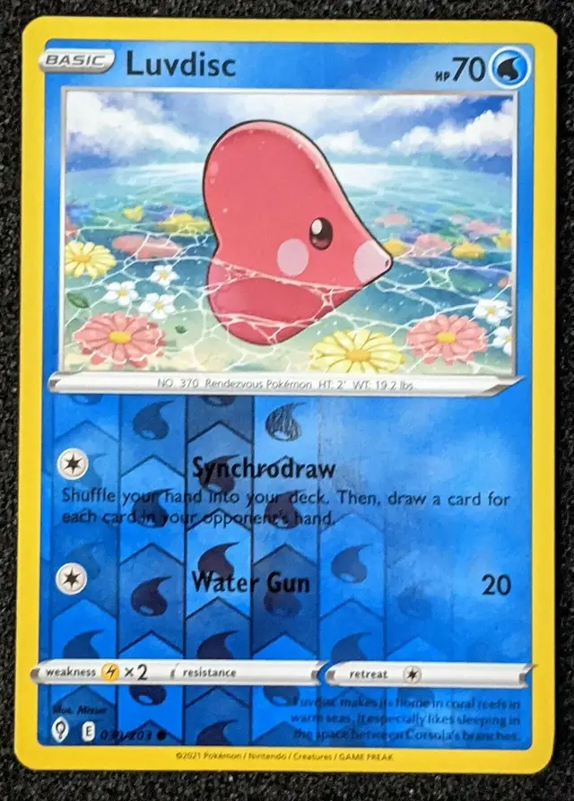 Luvdisc [Reverse Holo] - Pokemon Evolving Skies #39