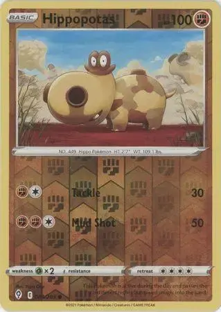Hippopotas [Reverse Holo] - Pokemon Evolving Skies #84