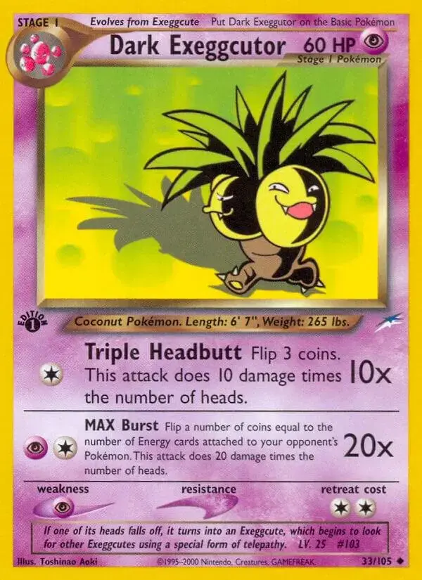 Dark Exeggutor [1st Edition] - Pokemon Neo Destiny #33