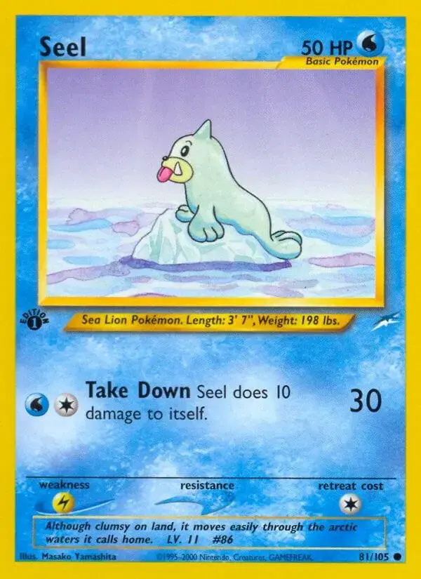 Seel [1st Edition] - Pokemon Neo Destiny #81