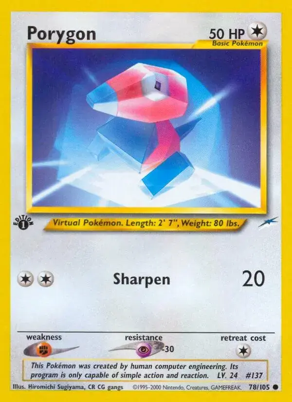 Porygon [1st Edition] - Pokemon Neo Destiny #78