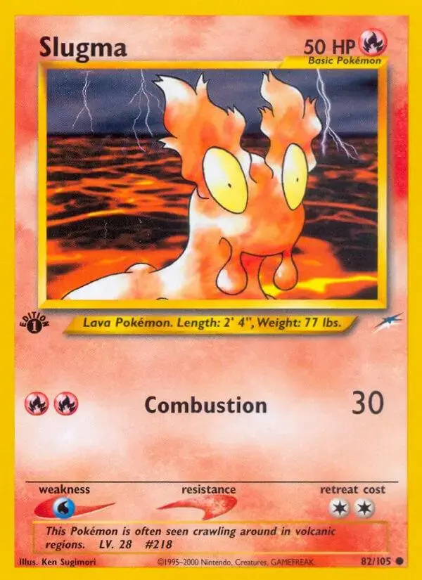 Slugma [1st Edition] - Pokemon Neo Destiny #82