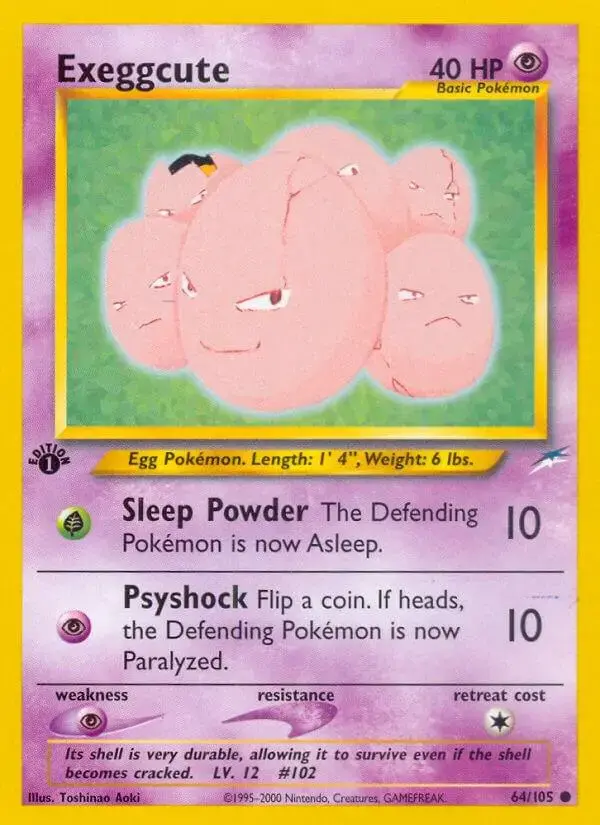 Exeggcute [1st Edition] - Pokemon Neo Destiny #64