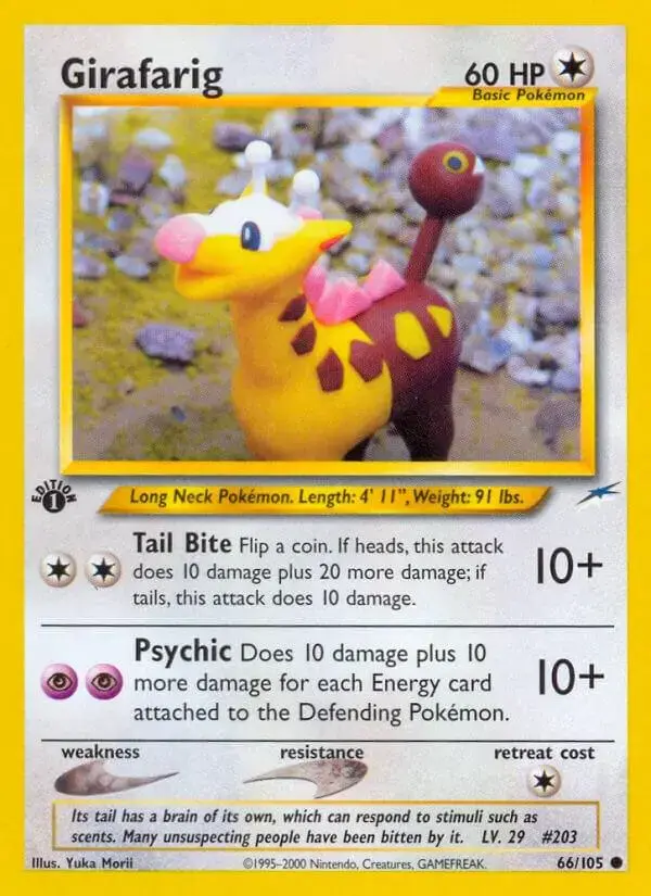 Girafarig [1st Edition] - Pokemon Neo Destiny #66