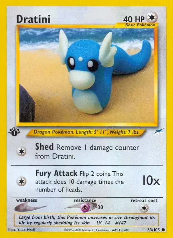 Dratini [1st Edition] - Pokemon Neo Destiny #63