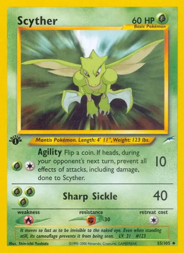 Scyther [1st Edition] - Pokemon Neo Destiny #55