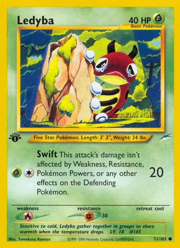 Ledyba [1st Edition] - Pokemon Neo Destiny #71