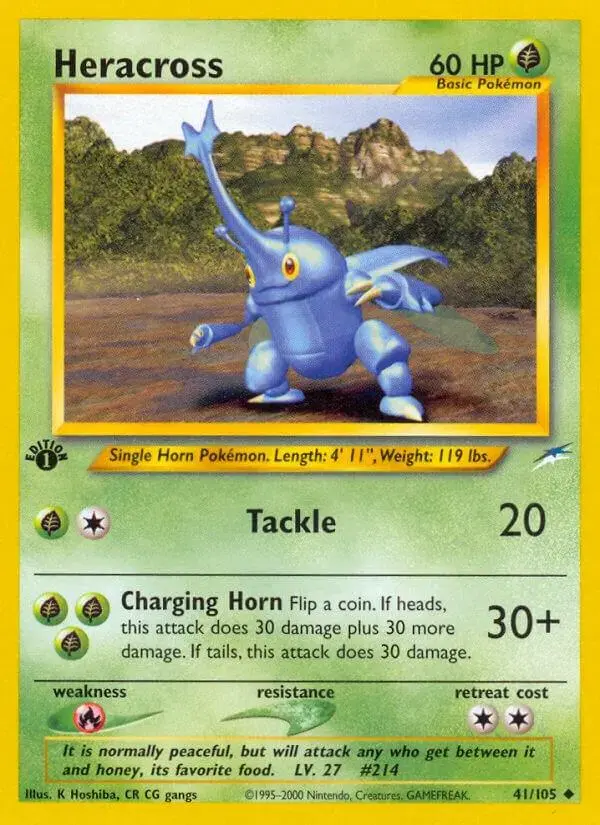 Heracross [1st Edition] - Pokemon Neo Destiny #41