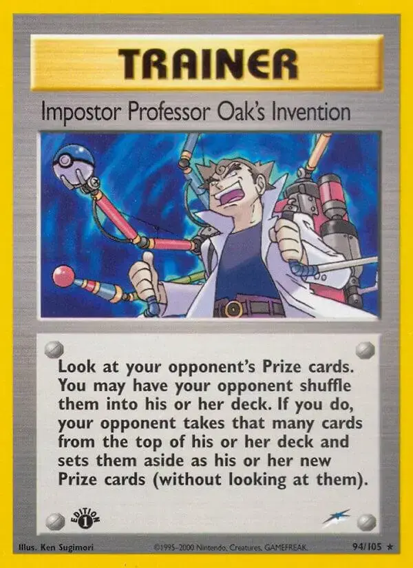 Imposter Professor Oak's Invention [1st Edition] - Pokemon Neo Destiny #94