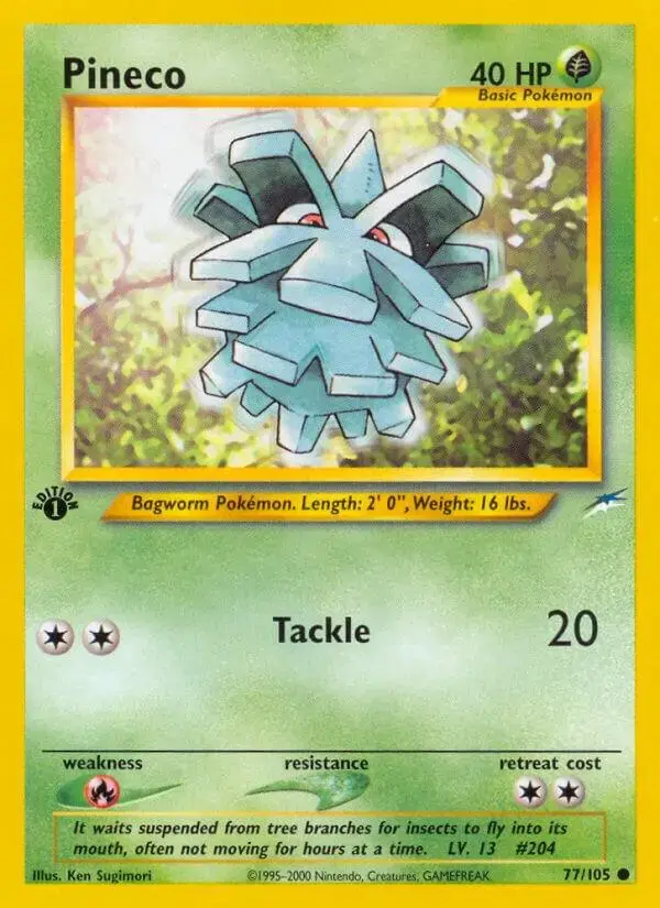 Pineco [1st Edition] - Pokemon Neo Destiny #77