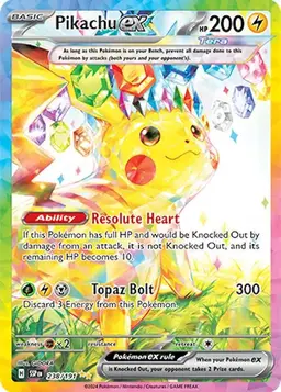 Pikachu ex #238 - Pokemon Surging Sparks