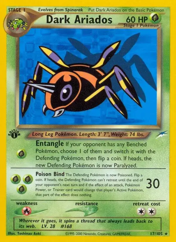 Dark Ariados [1st Edition] - Pokemon Neo Destiny #17