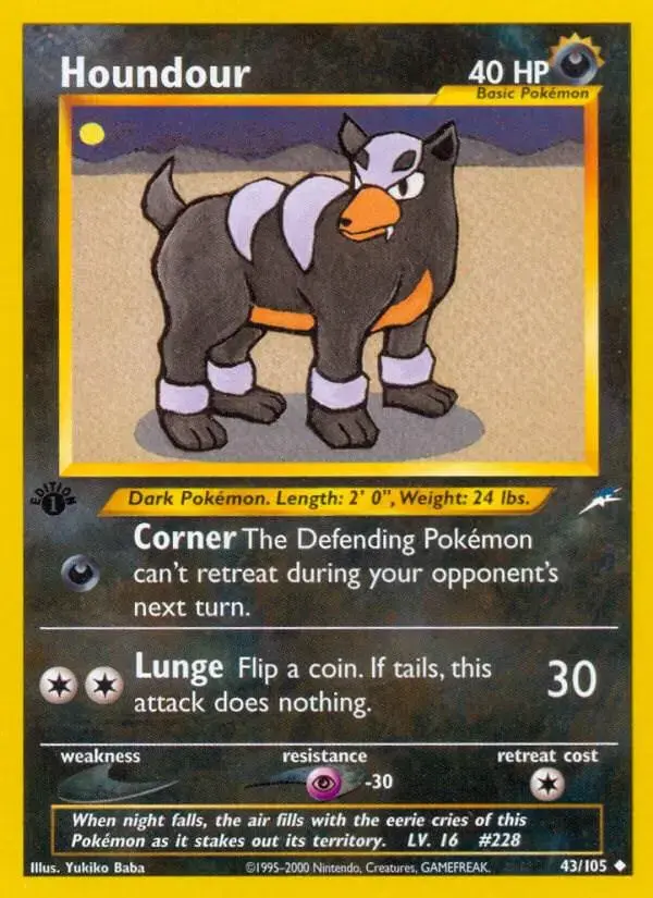 Houndour [1st Edition] - Pokemon Neo Destiny #43