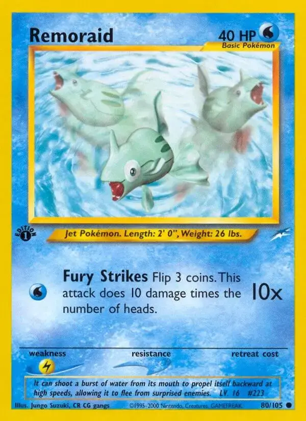 Remoraid [1st Edition] - Pokemon Neo Destiny #80