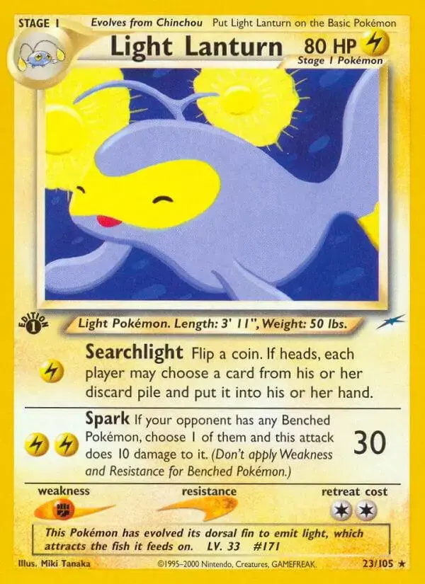 Light Lanturn [1st Edition] - Pokemon Neo Destiny #23