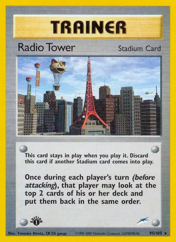 Radio Tower [1st Edition] - Pokemon Neo Destiny #95