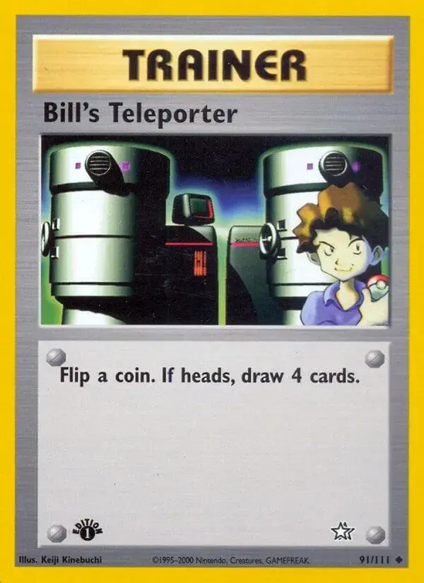 Bill's Teleporter [1st Edition] - Pokemon Neo Genesis #91