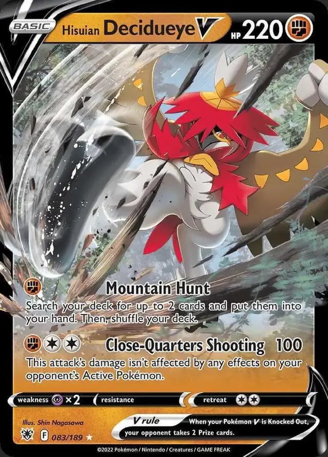 Hisuian Decidueye V - Pokemon Astral Radiance #83