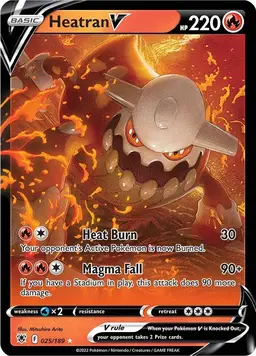 Heatran V 25 - Pokemon Astral Radiance