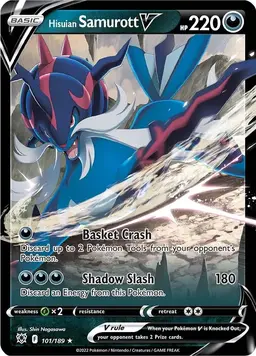 Hisuian Samurott V 101 - Pokemon Astral Radiance