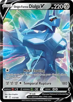 Origin Forme Dialga V 113 - Pokemon Astral Radiance