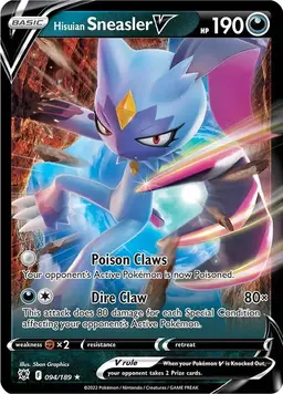 Hisuian Sneasler V 94 - Pokemon Astral Radiance