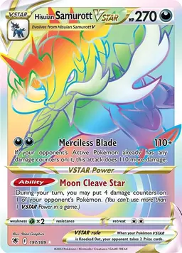 Hisuian Samurott VSTAR 197 - Pokemon Astral Radiance
