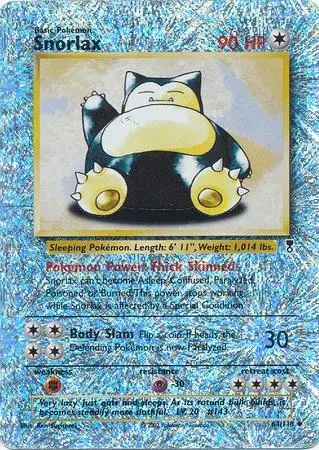 Snorlax [Reverse Holo] - Pokemon Legendary Collection #64