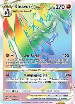 Kleavor VSTAR 196 - Pokemon Astral Radiance