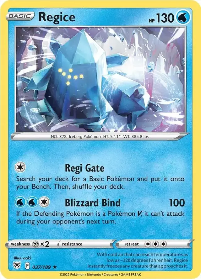 Regice - Pokemon Astral Radiance #37