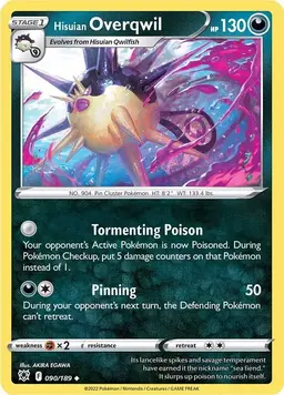 Hisuian Overqwil - Pokemon Astral Radiance