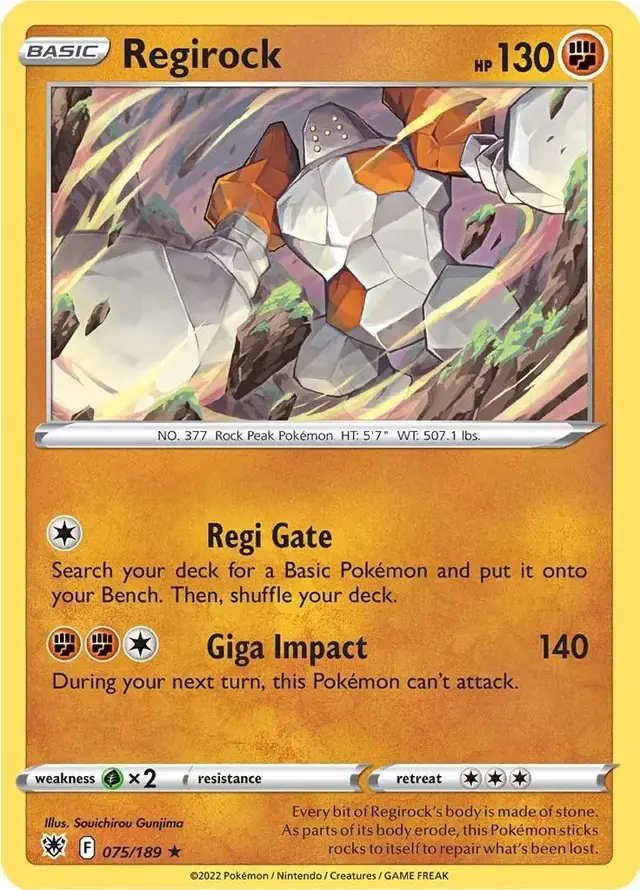 Regirock - Pokemon Astral Radiance #75