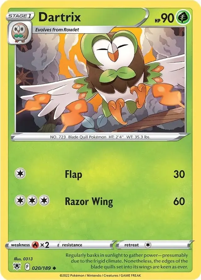 Dartrix - Pokemon Astral Radiance #20