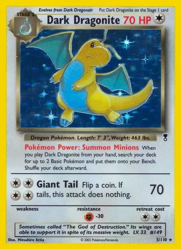 Dark Dragonite - Pokemon Legendary Collection #5