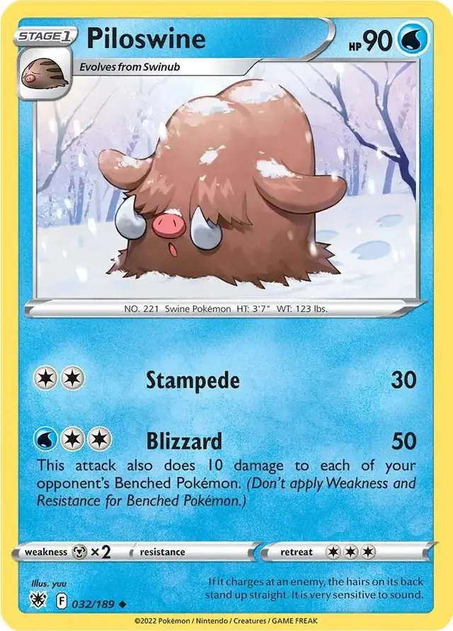 Piloswine - Pokemon Astral Radiance #32