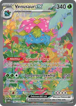Venusaur ex #198 - Pokemon Scarlet & Violet 151