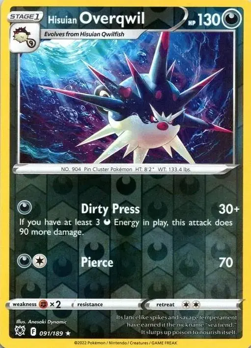 Hisuian Overqwil [Reverse Holo]