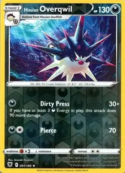 Hisuian Overqwil [Reverse Holo] - Pokemon Astral Radiance