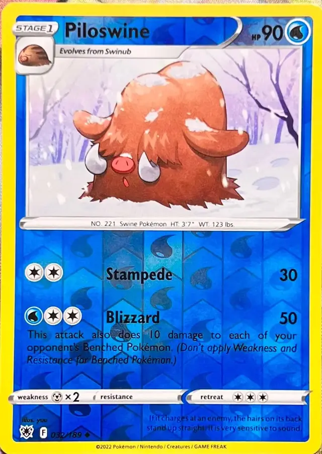 Piloswine [Reverse Holo] - Pokemon Astral Radiance #32