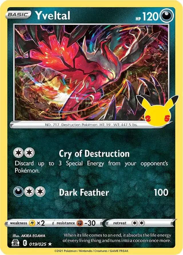 Yveltal - Pokemon Celebrations #19