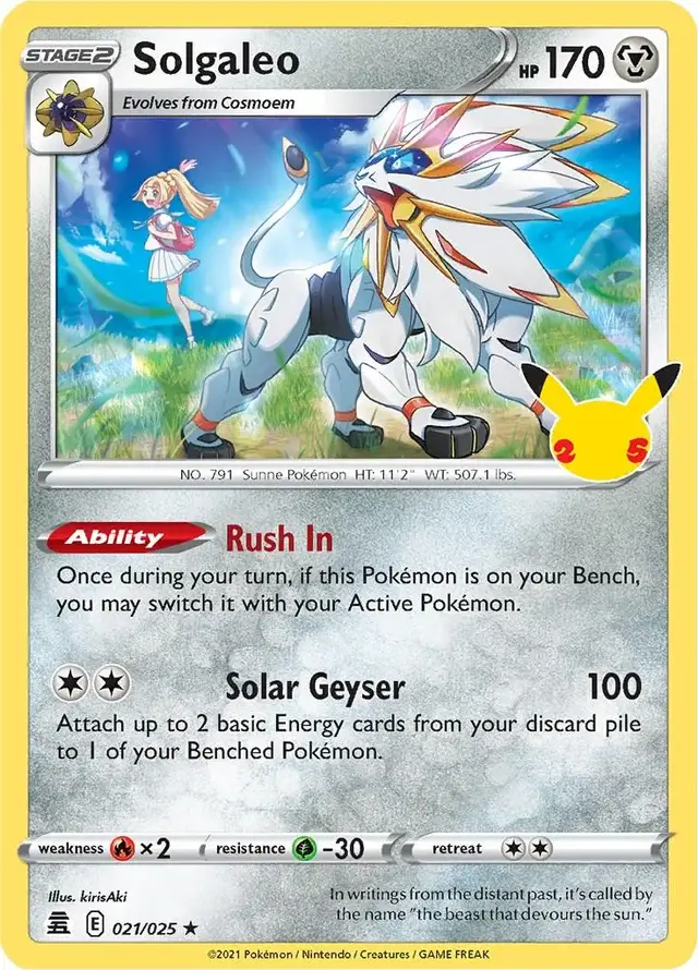 Solgaleo - Pokemon Celebrations #21