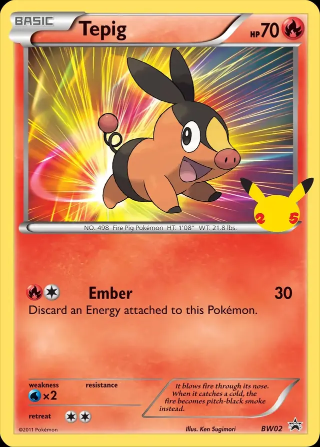 Tepig [Jumbo] - Pokemon Celebrations #BW02