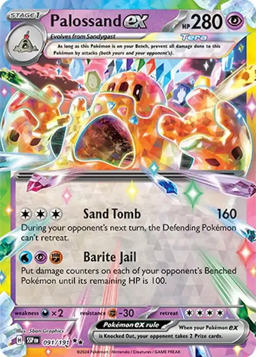 Palossand ex - Pokemon Surging Sparks #91