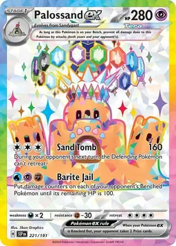 Palossand ex - Pokemon Surging Sparks